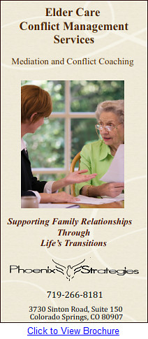 Elder Care Mediation and Conflict Coaching Services